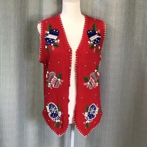 Vintage Christmas Vest by Sarah Bentley
